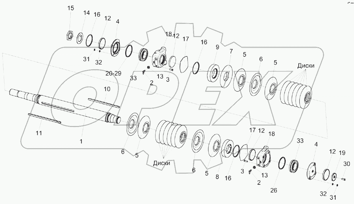  Валец верхний КВК 0149700