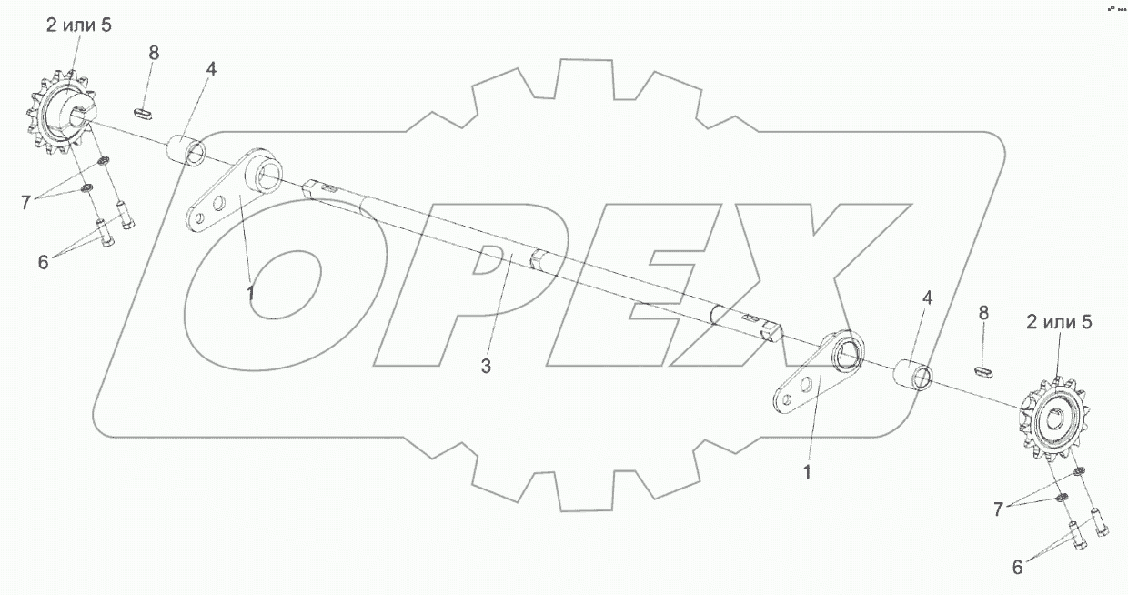  Механизм перемещения КВК 0149170