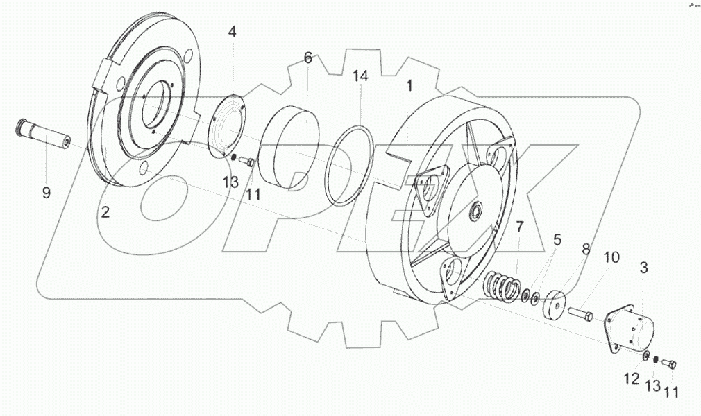  Механизм нажимной КВК 0151040
