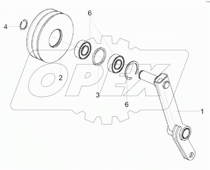  Рычаг КВК 0150110