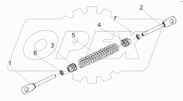  Механизм натяжения КВК 0150120