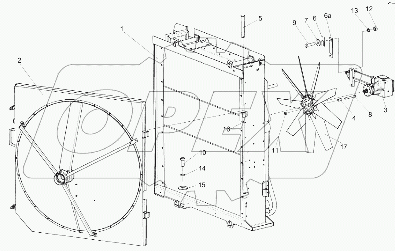  Установка блока радиаторов КВК 0152000