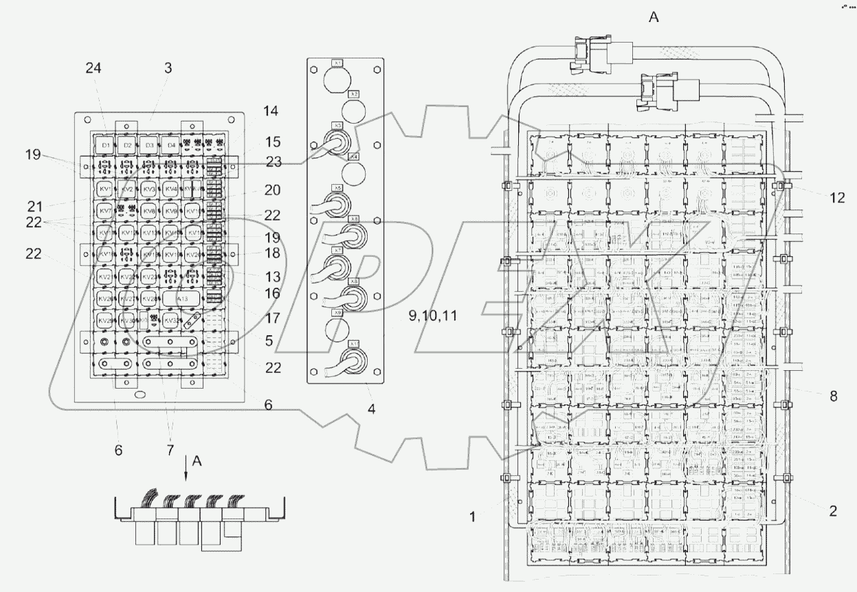  Панель ШР КВК 0700880Б