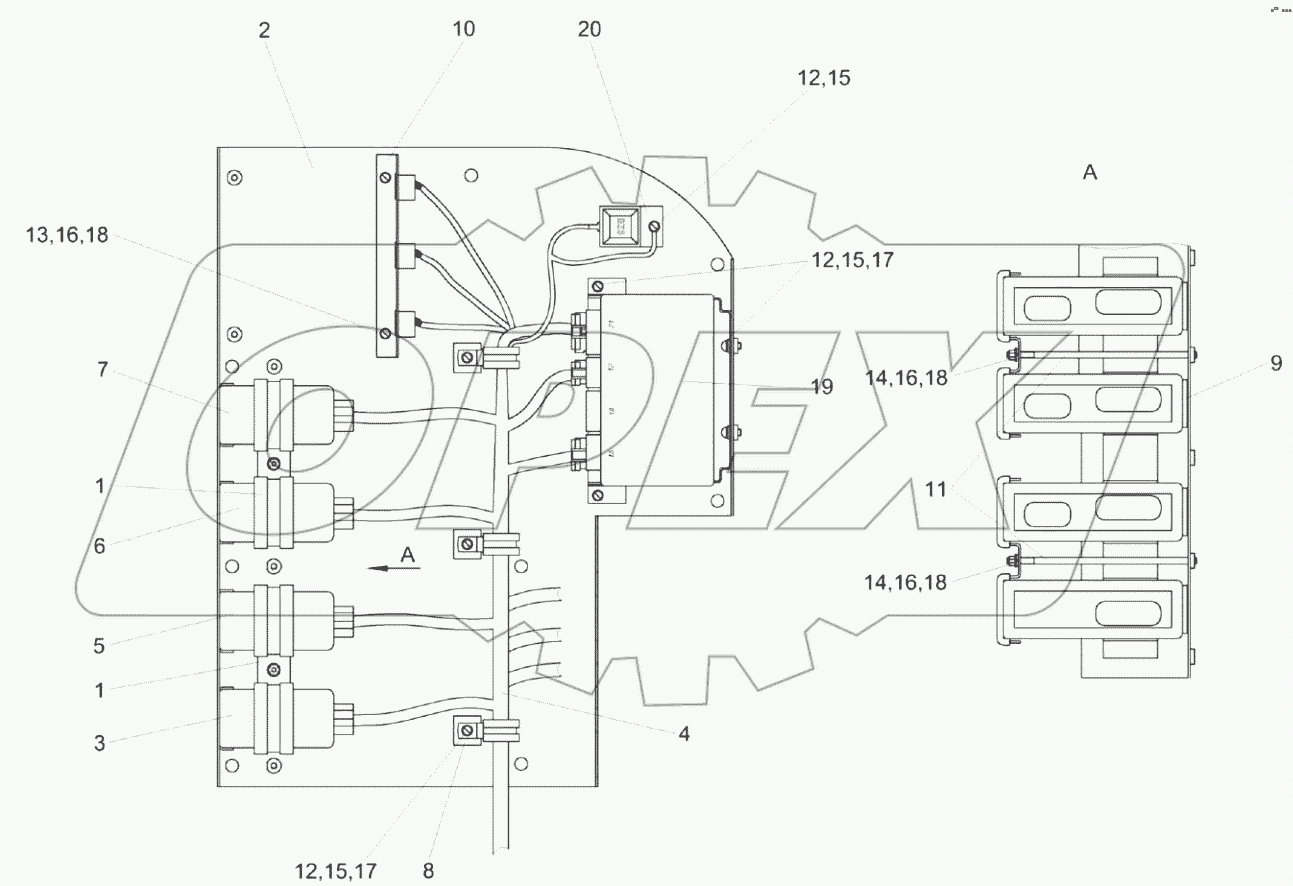  Блок модулей КВК 0700890