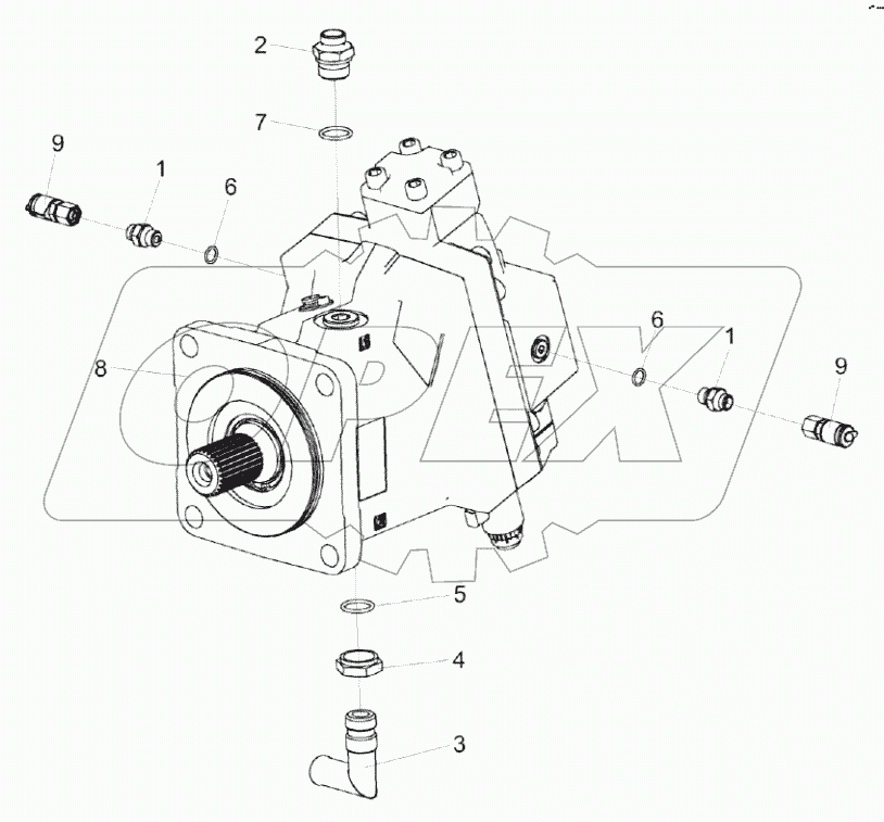  Гидромотор КВК-6-0601210-01