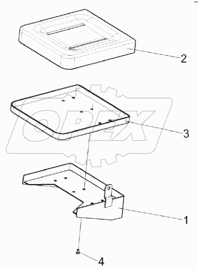  Сиденье КВК 0120430