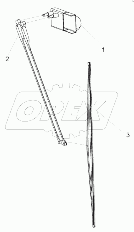  Установка стеклоочистителя КЗК-12-0120810
