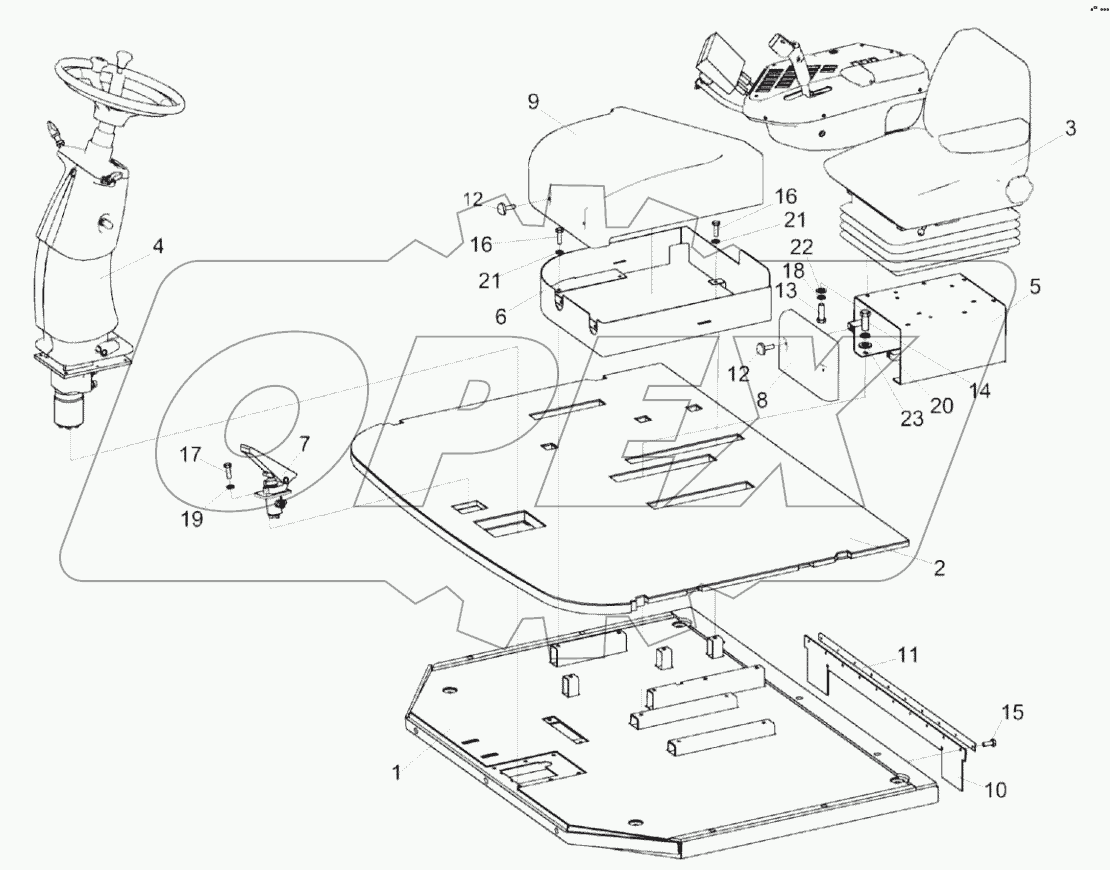  Площадка управления КВК 0129000В