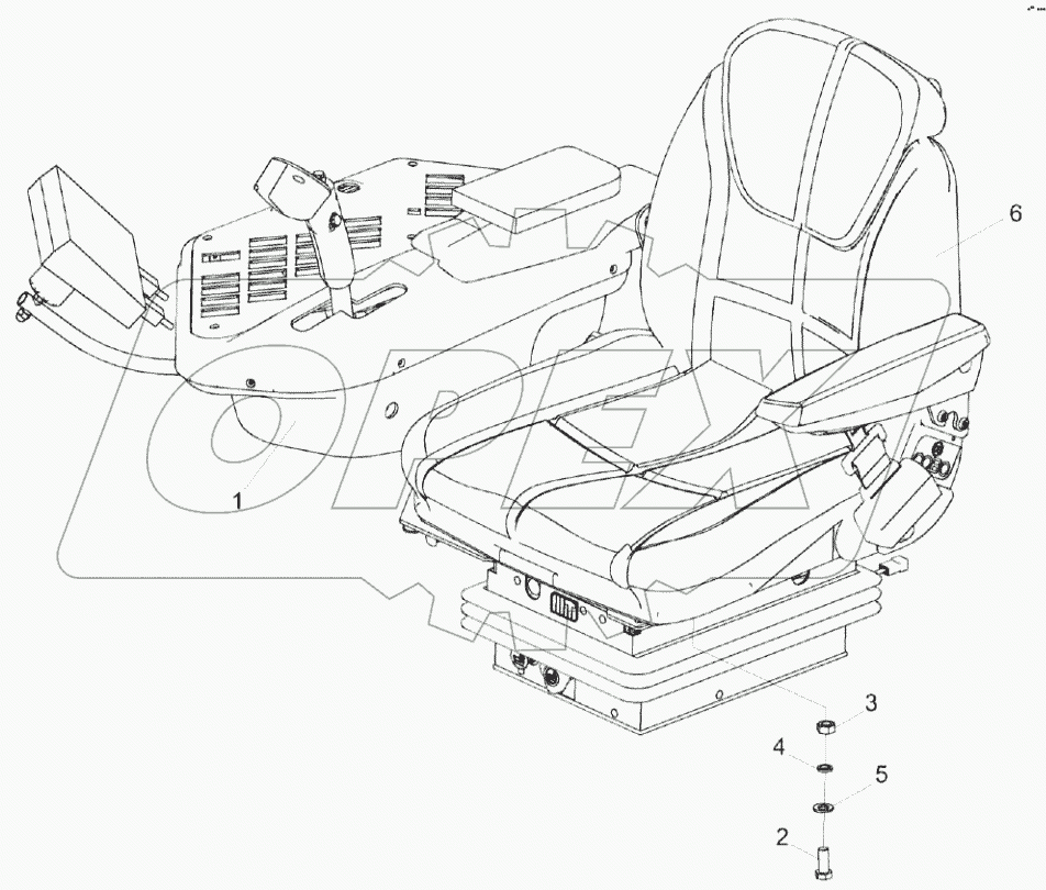  Сиденье КВК 0129040А