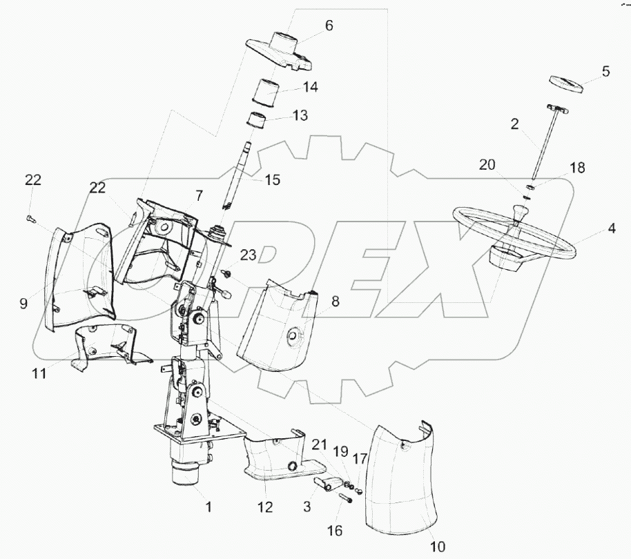  Рулевая колонка КВК 0129230