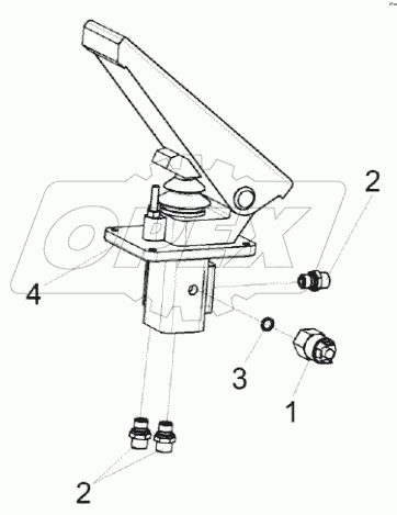  Клапан тормозной КС-200-0606300