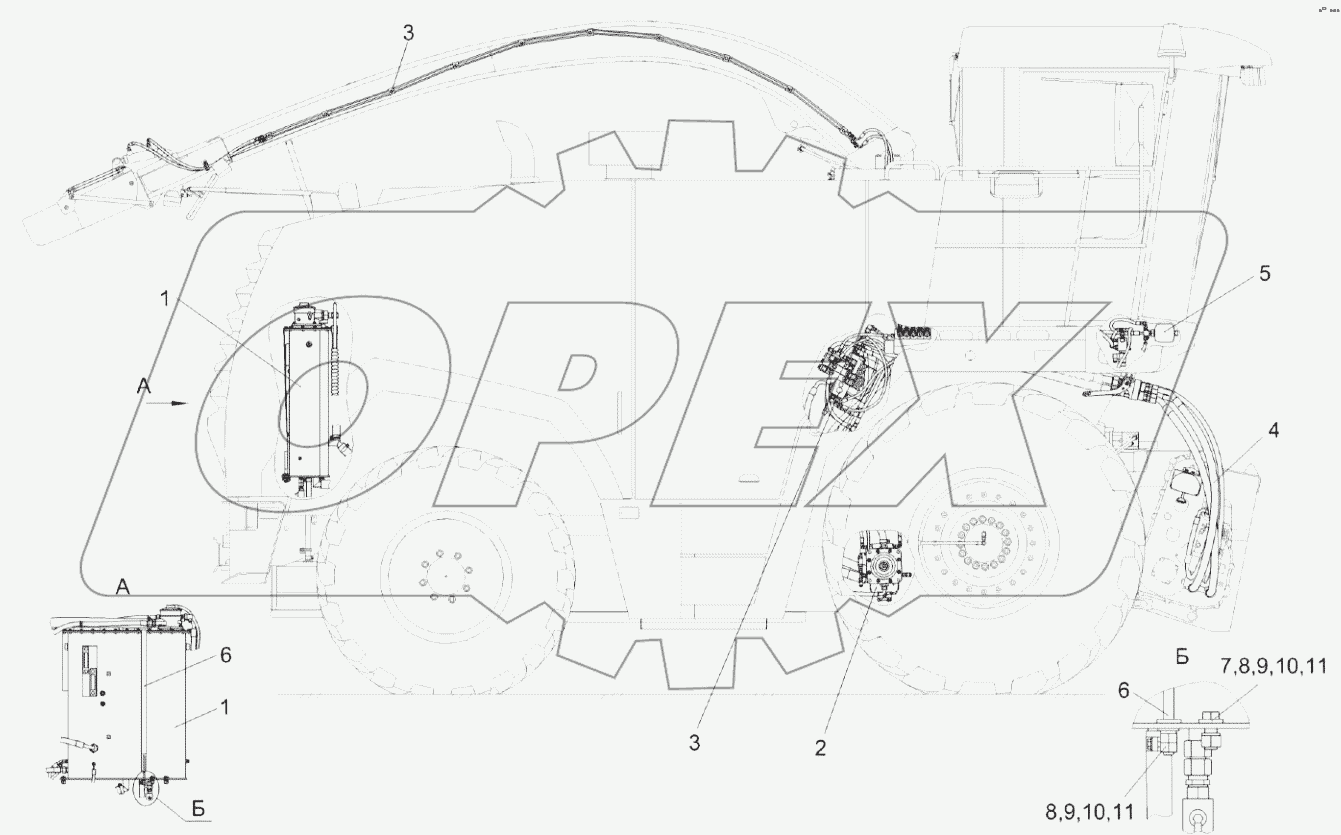  Гидросистема КВК-2-0600000