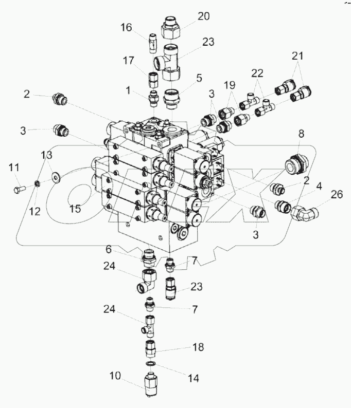  Гидроблок навески КВК-6-0602300