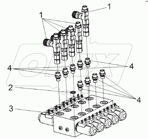  Гидроблок пятисекционный КВК-2-0602310