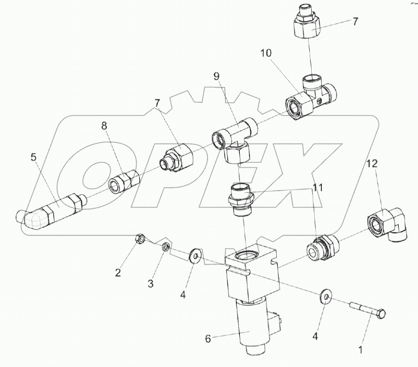  Клапан блока пневмогидроаккумуляторов КВК 0602330Б