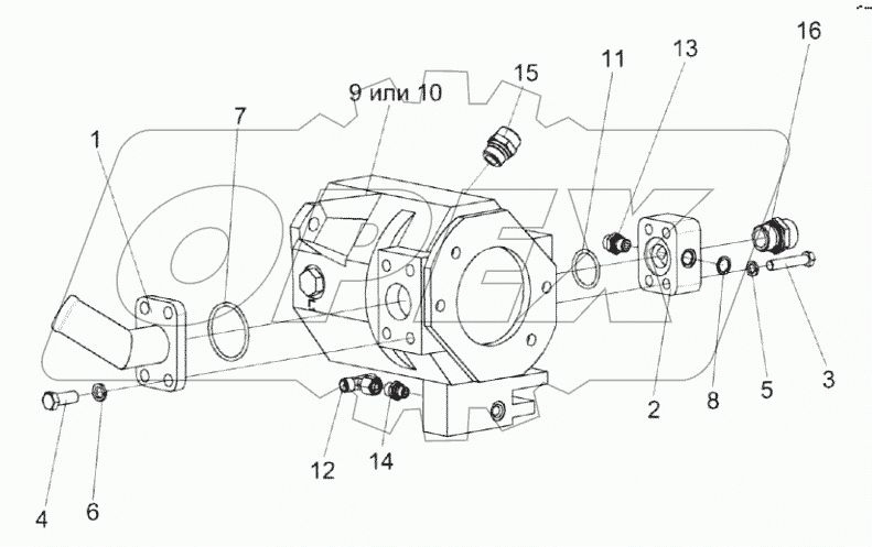  Гидронасос рулевого управления КВК 0602200Б