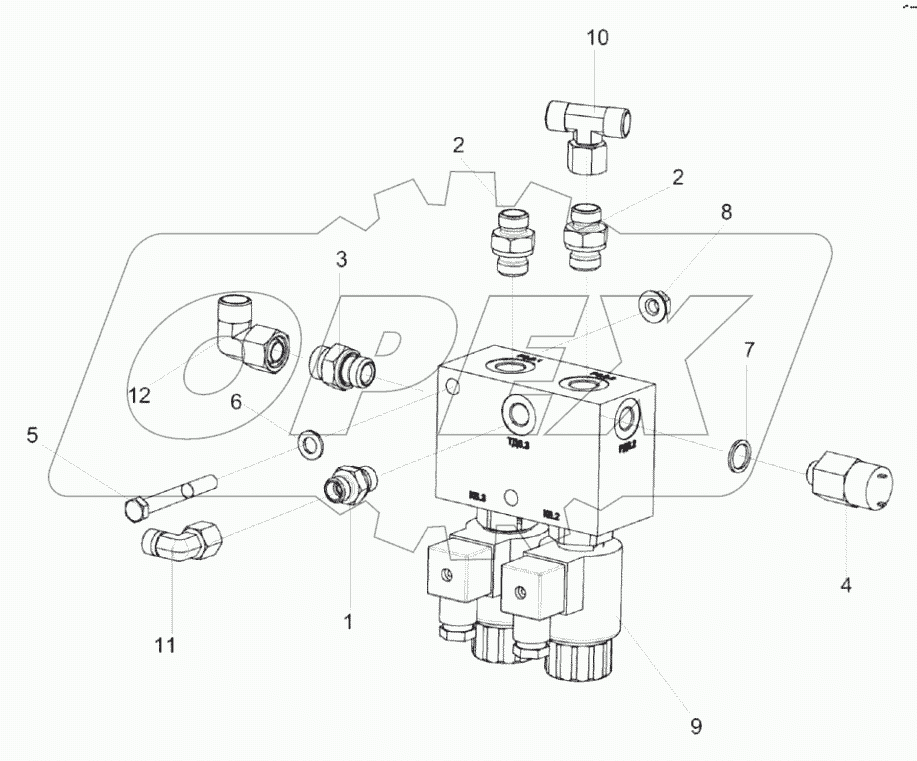  Гидроблок стояночного тормоза КВК-2-0606340