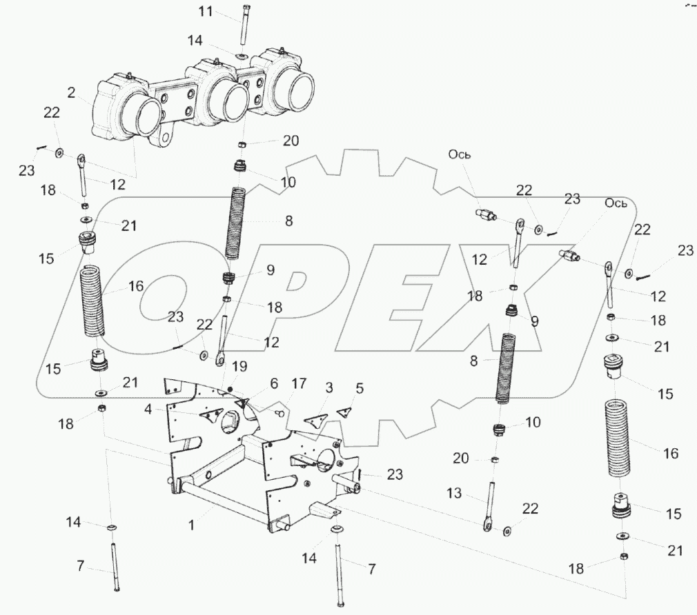  Пружины аппарата питающего