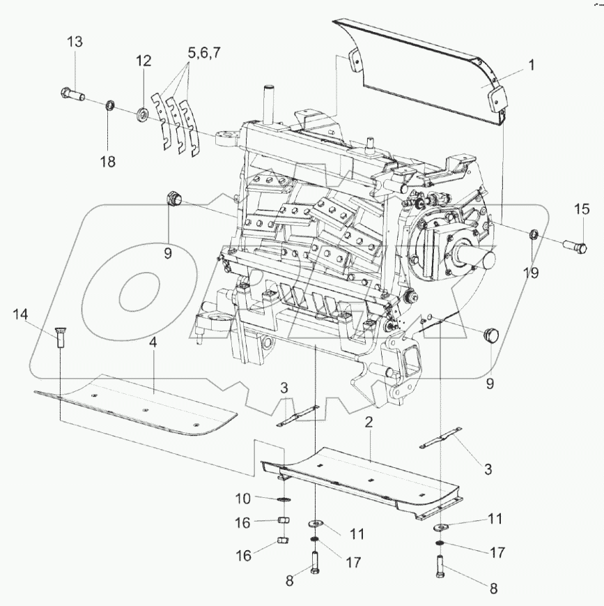  Установка поддона КВК 0115230