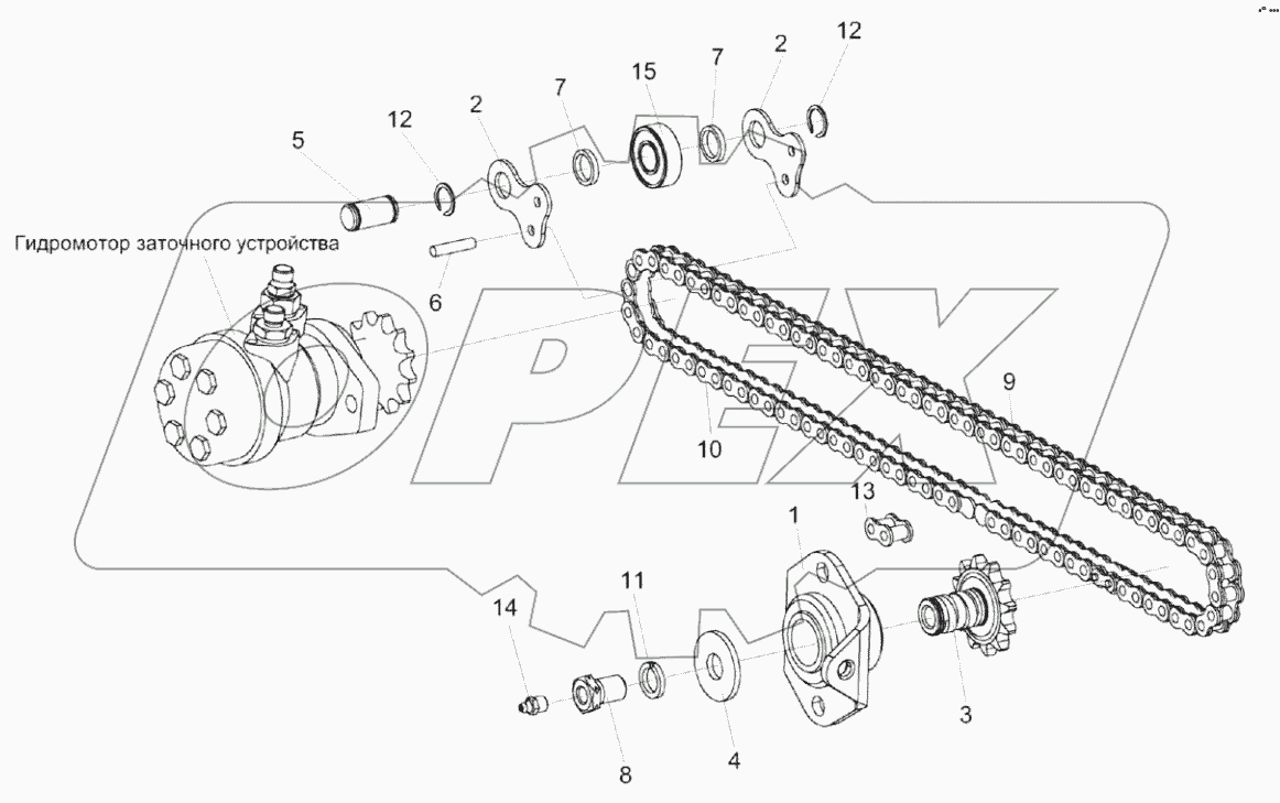  Привод каретки КВК 0116050