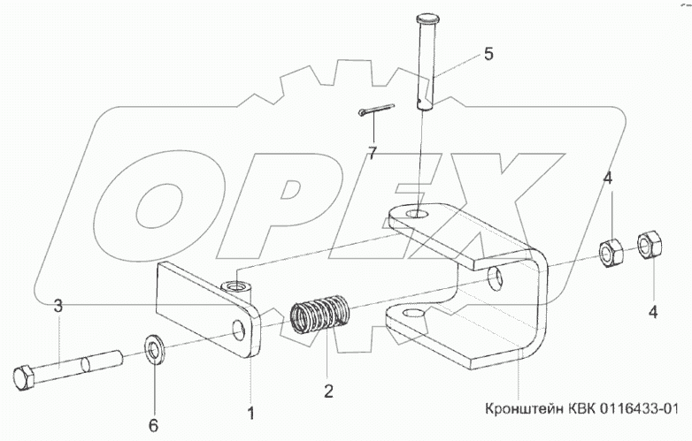  Установка упора КВК 0116060