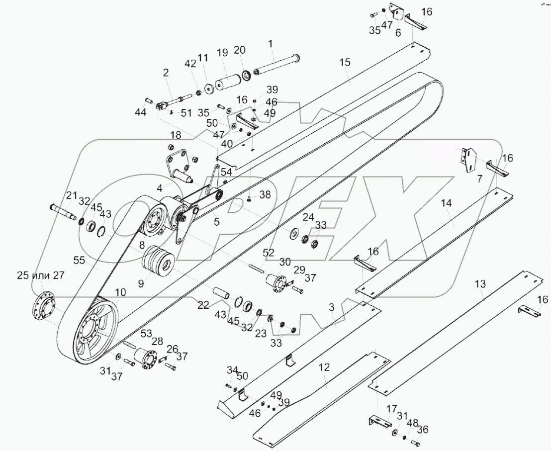  Привод измельчающего барабана КВК 0130000А