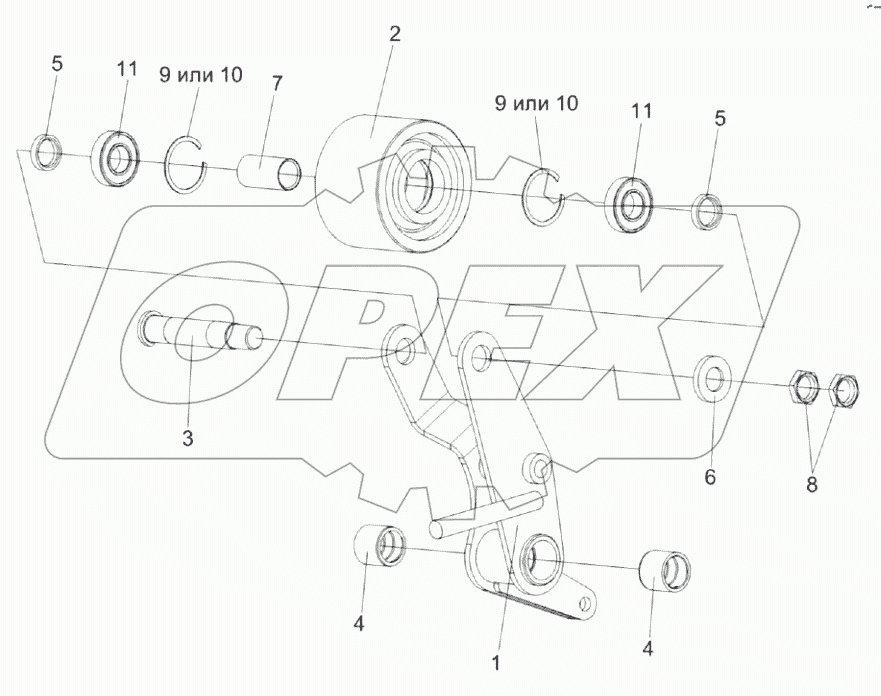  Рычаг КВК 0131010