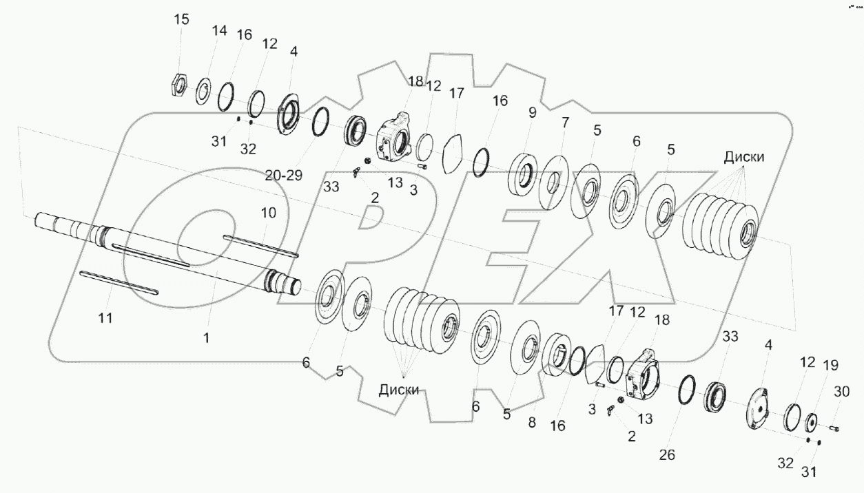  Валец верхний КВК 0149700