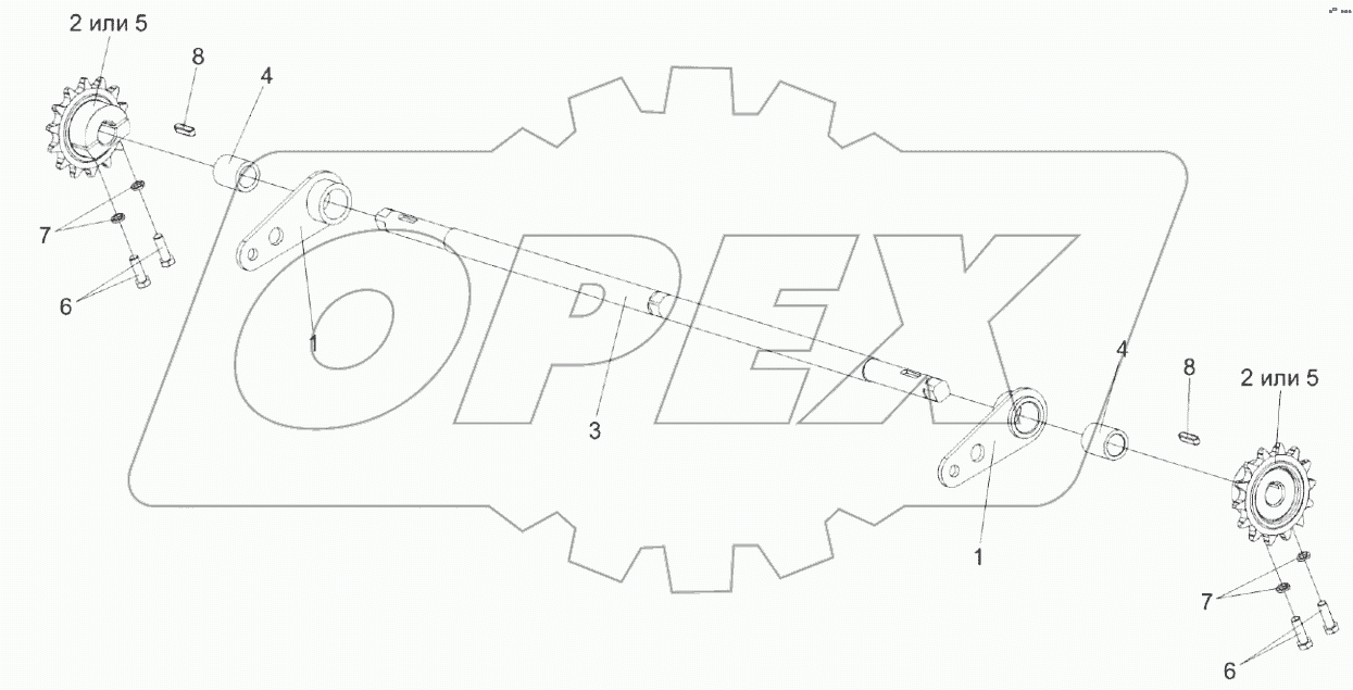  Механизм перемещения КВК 0149170