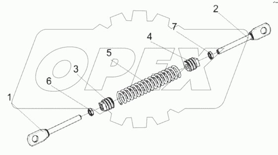  Механизм натяжения КВК 0150120