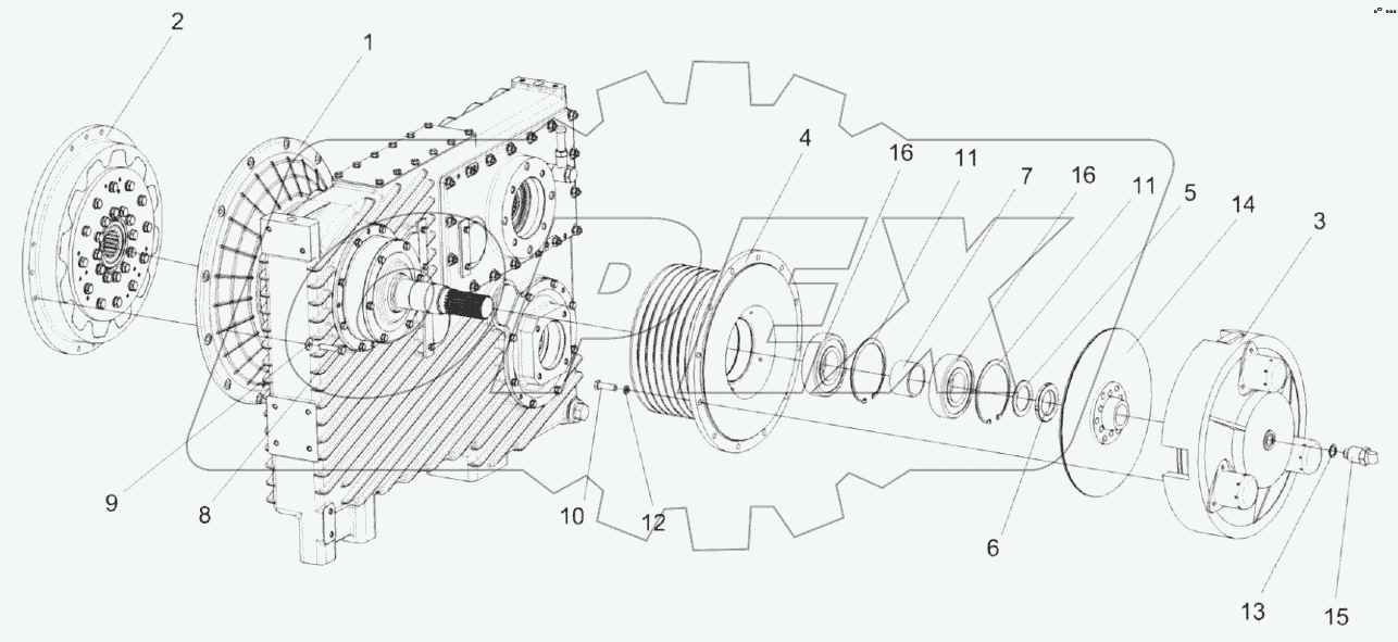  Главный привод КВК 0151000