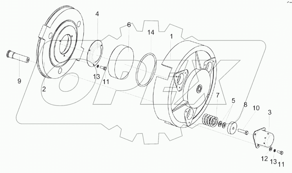  Механизм нажимной КВК 0151040