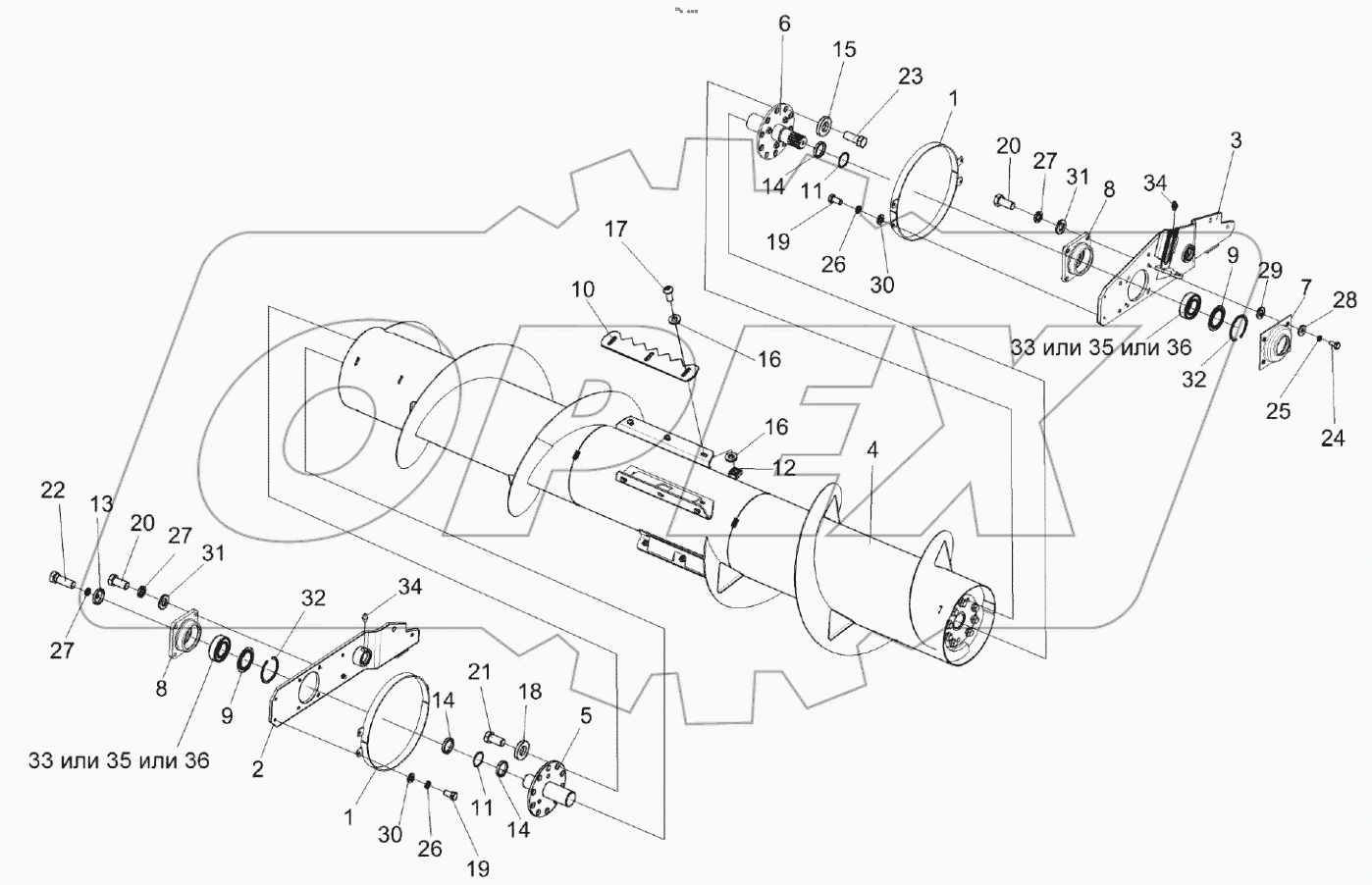 Шнек КВК-1-0902000А