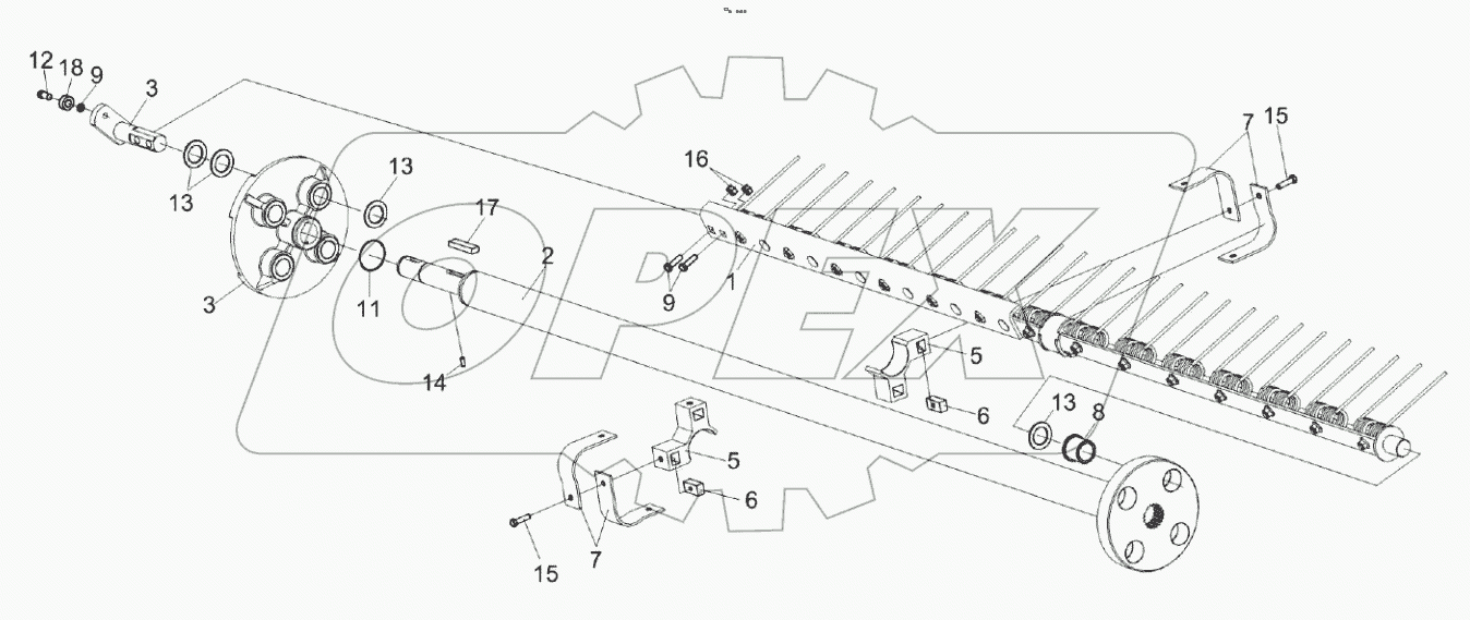  Устройство подбирающее КВК-1-0903000