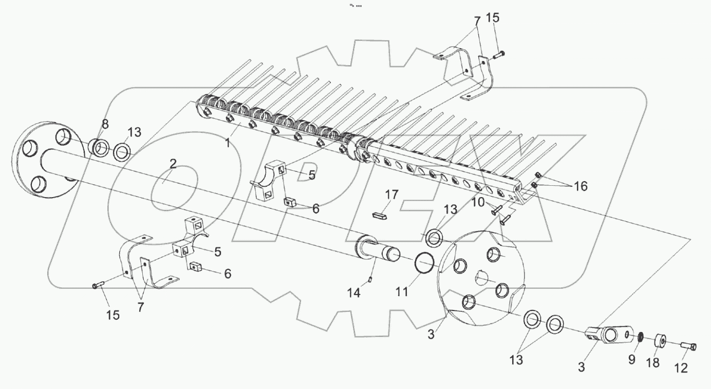  Устройство подбирающее КВК-1-0903000-01