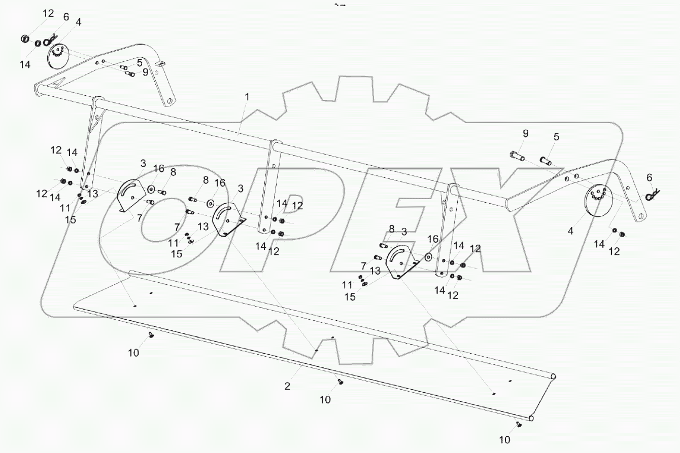  Рамка прижимная КВС-4-4909000