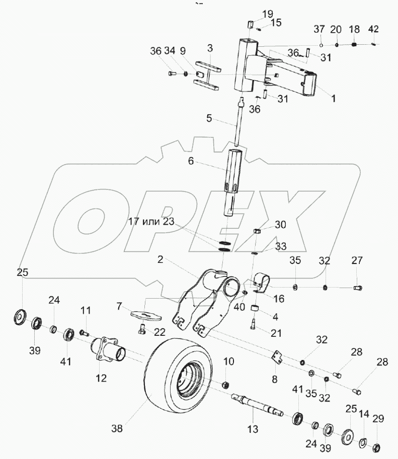  Колесо флюгерное КВС-4-4950000