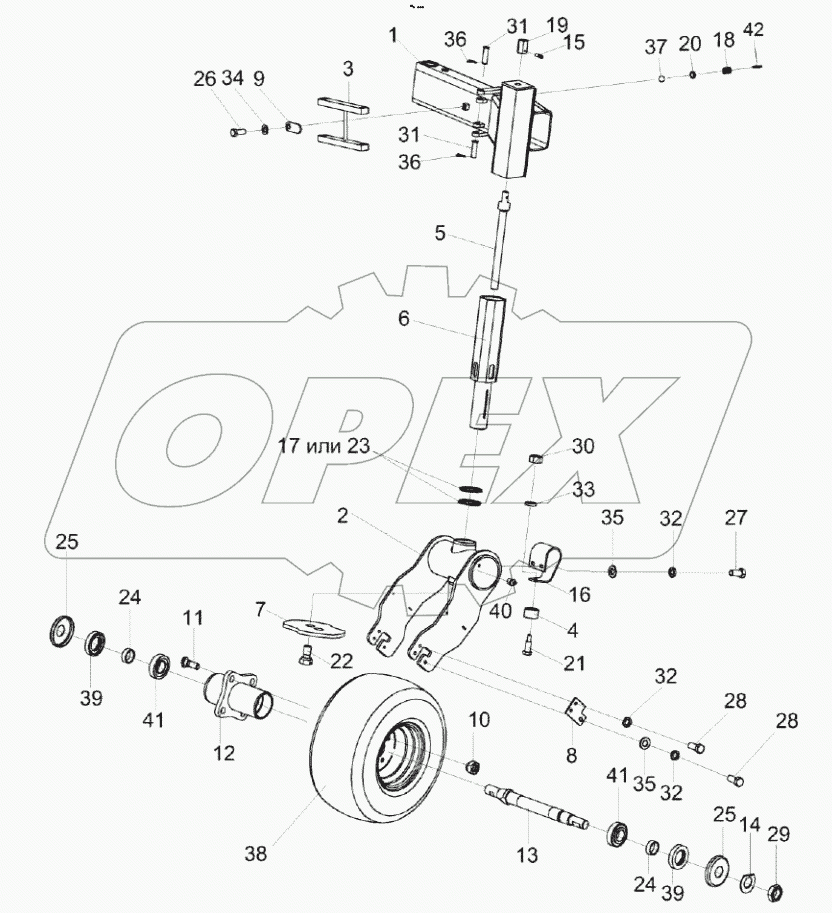  Колесо флюгерное КВС-4-4950000-01
