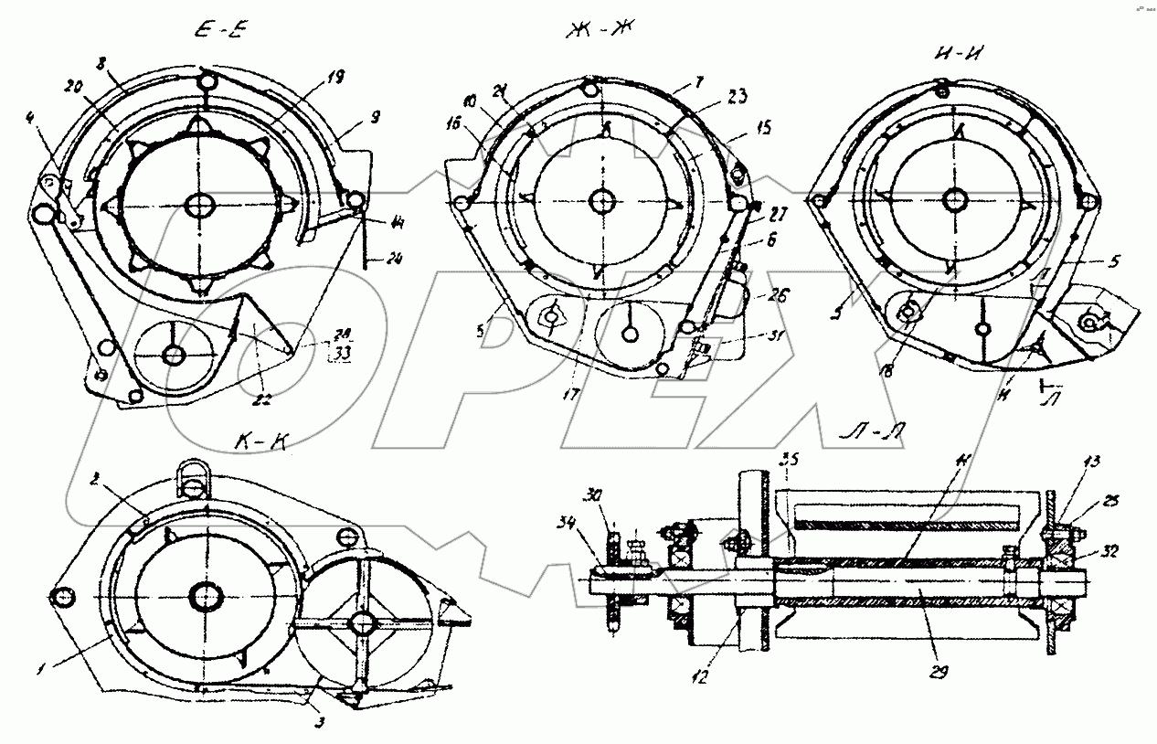 Молотильно-сепарирующее устройство (КЗР0101000Б)