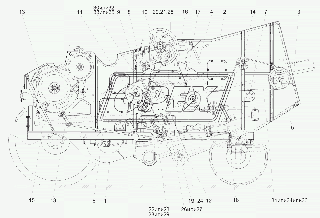 Очистка КЗК-5-4-0202000 (вид слева)