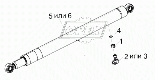 Гидроцилиндр навески КЗК-5-4-0602530