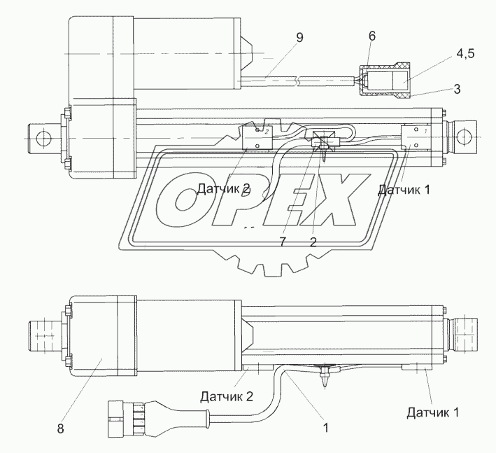 Электромеханизм бункера КЗК-10-0701390-02