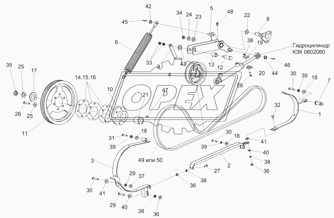 Привод горизонтального шнека КЗК-10-0221100