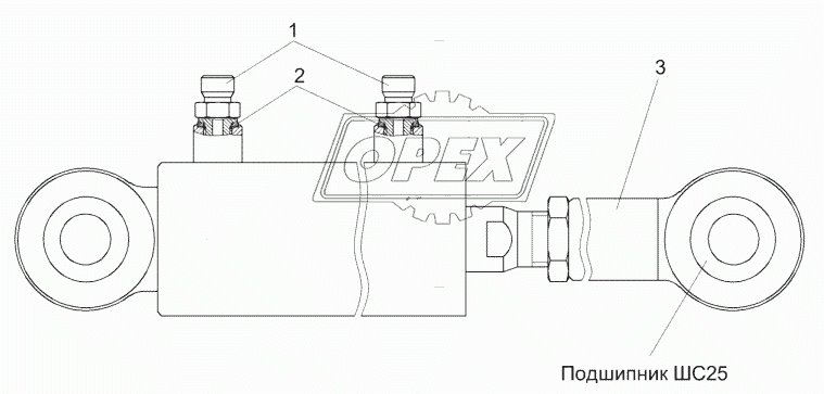 Гидроцилиндр КЗК-10-0602500