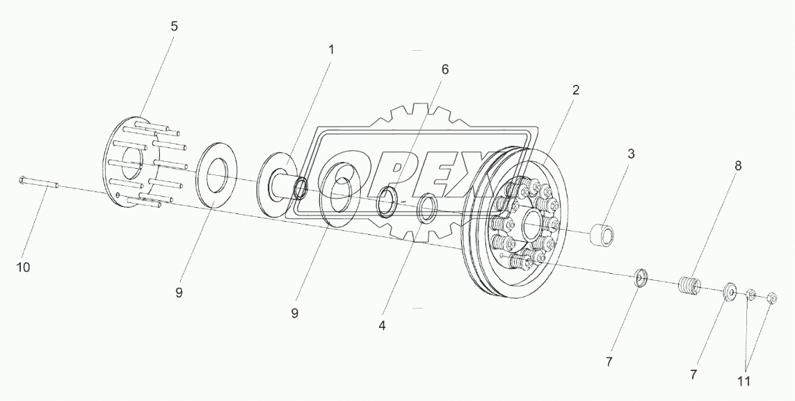 Муфта фрикционная КЗК-10-0219100