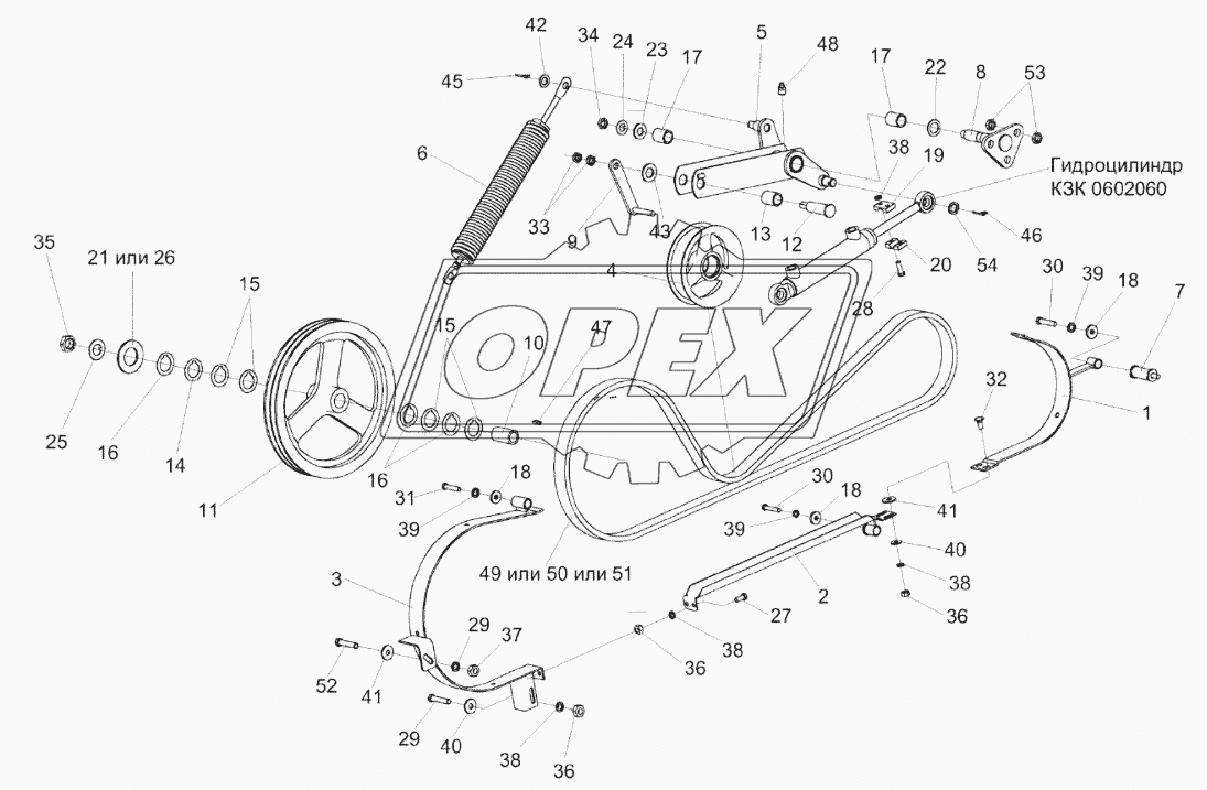 Привод горизонтального шнека КЗК-10-0221100