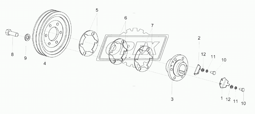 Шкив КЗК-12-0290090А