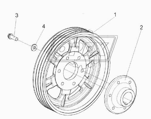 Шкив КЗК-10-0202010-01