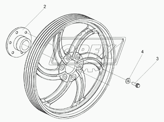 Шкив КЗК-12-0202860А-01