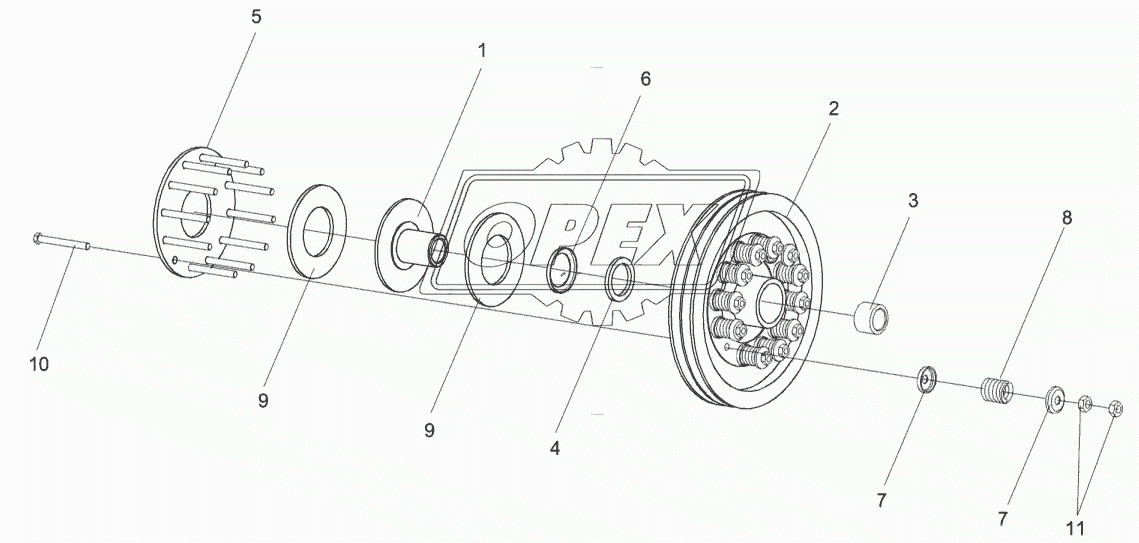 Муфта фрикционная КЗК-10-0219100